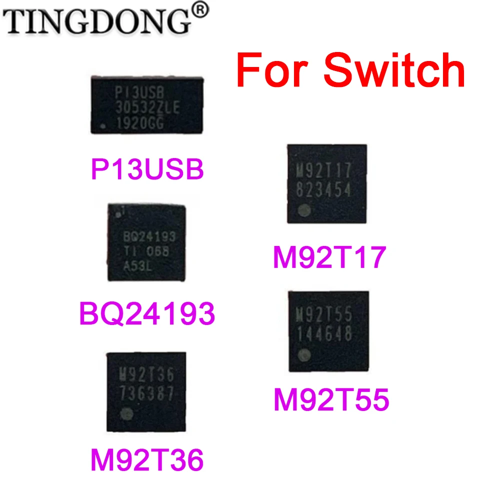 1-10PCS M92T36 M92T55 BQ24193 PI3USB M92T17 Charging IC For Switch Console Display HDMI Compatible Chipset