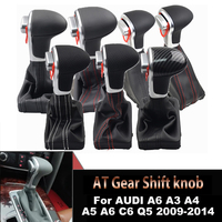 Automatic Shifter Lever Gear Shift Knob Gaiter Boot PU Leather Cover 4G1 713 139 For AUDI A6 A3 A4 A5 A6 c6 Q5 2009 2010-2014