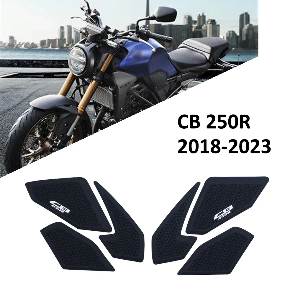 

Motorcycle Sticker Anti slip Fuel Tank Pad 3D Side Gas Knee Grip Traction Pads For CB250R CB 250R cb250r 2018-2023