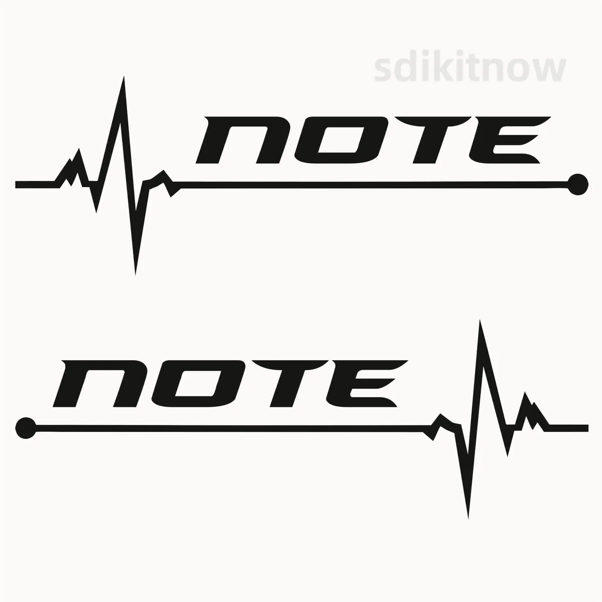 2pcs Car Vinly Sticker Window Door Sports Decal Styling Accessory Decoration For NISSAN NOTE E11 E12 E13 E POWER 2022 2021 2020