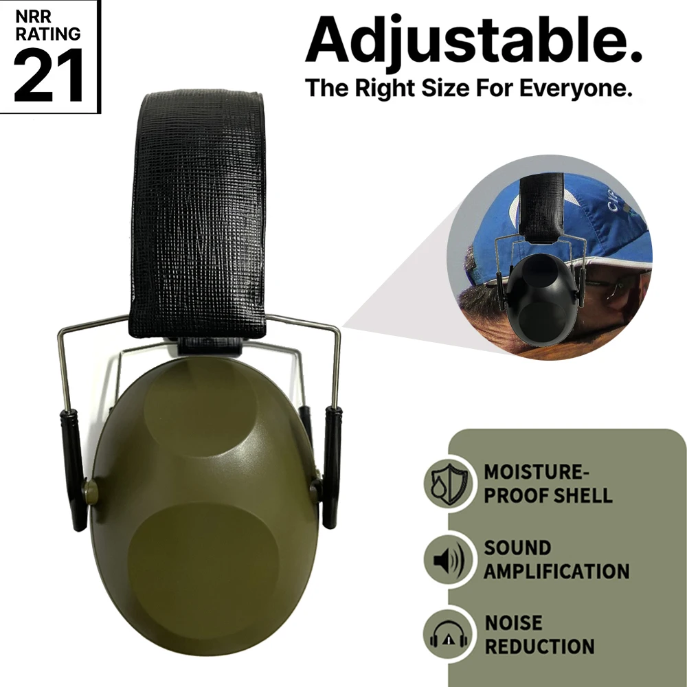 

Anti-Noise Tactical Hunting Folding Ear Defenders Ear Protector Ear Muff Hearing Protection Soundproof For Shooting