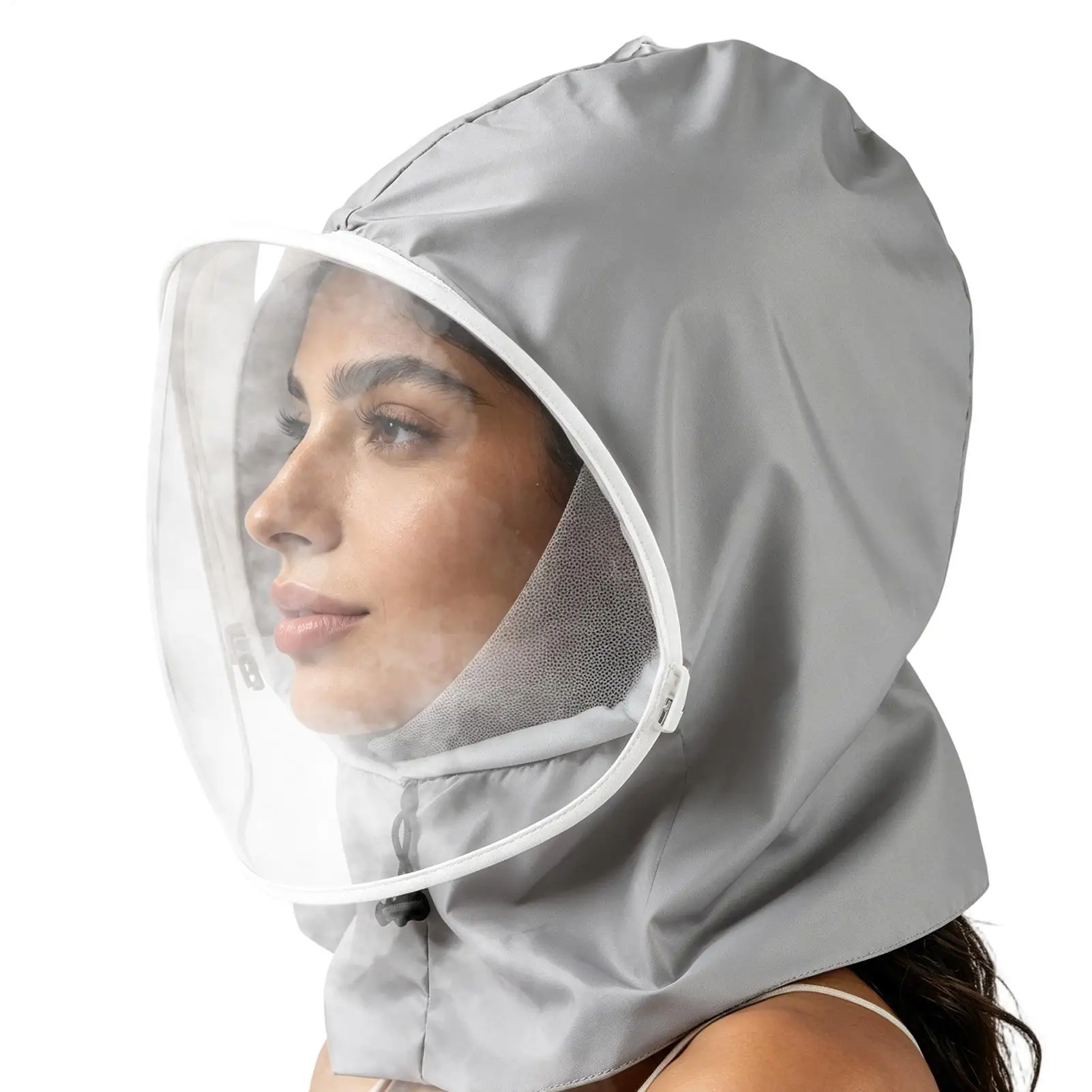Kitchen Face Shield Clear Anti Fog Dustproof Headgear Full Face Protective Hat Cooking Face Guard Oil Fume Proof Face Mask