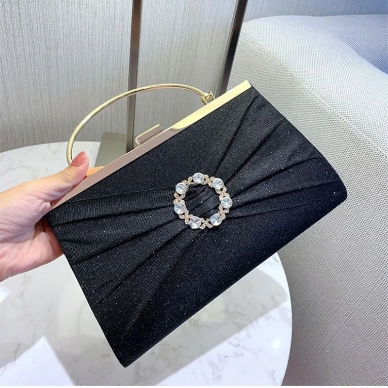 

Роскошная женская вечерняя сумочка с бриллиантами, блестящая, для банкетов, в стиле знаменитостей, для платья-ципао, сумка принцессы для KTV