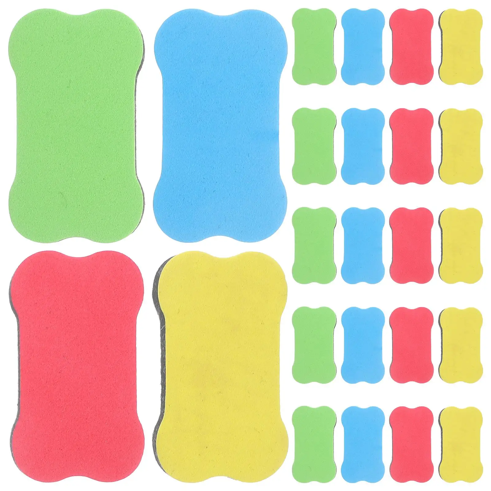 24pcs Whiteboard School Supplies Magnetic School Office Supplies Kids Easy Clean Lightweight Teacher Tool