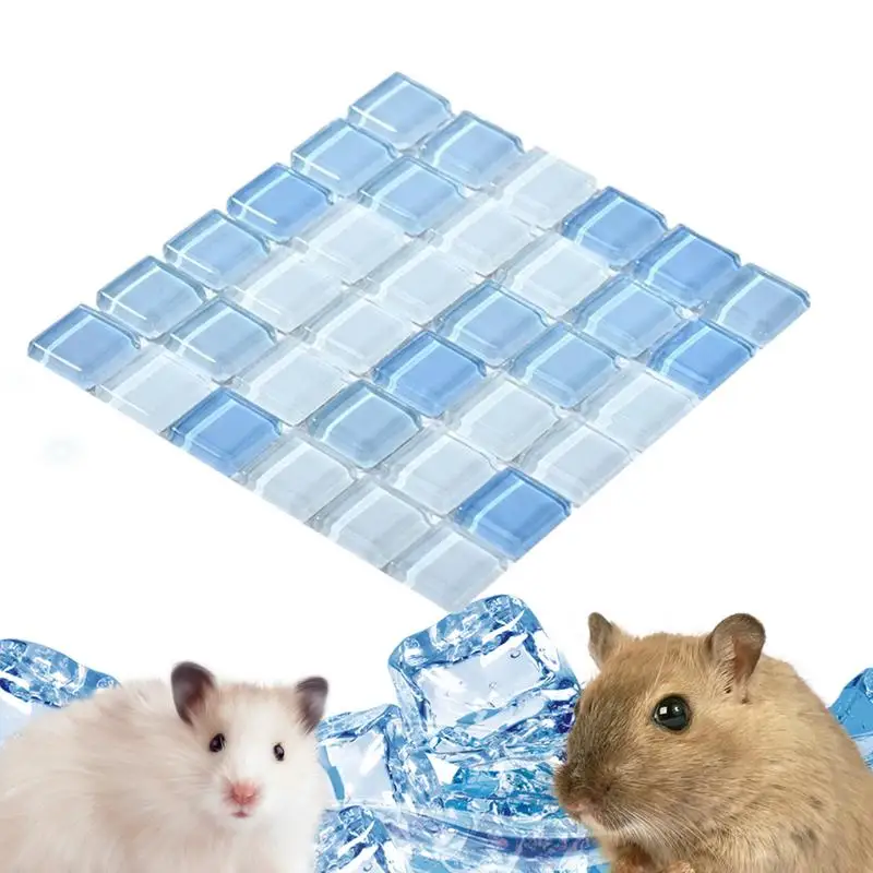 Hamster Cooling Pad Rabbits Ice Pad Plate Summer Bed Pet Supplies Hamster Cooling Mat Pet Heat Dissipation Plate For Hamster