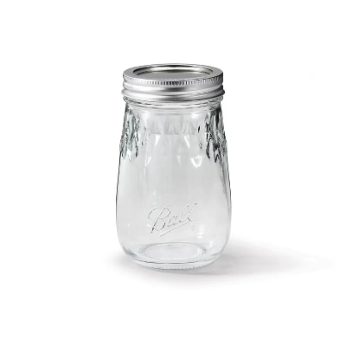 

Flute Glass Mason Jar Lids and Bands: Clear Canning Jars, 2.5" Neck Diameter