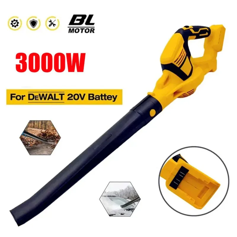 

3000 Вт аккумуляторная воздуходувка электрический пылесборник тряпка для листьев садовые электроинструменты для Dewalt 18 В 20 В аккумулятор