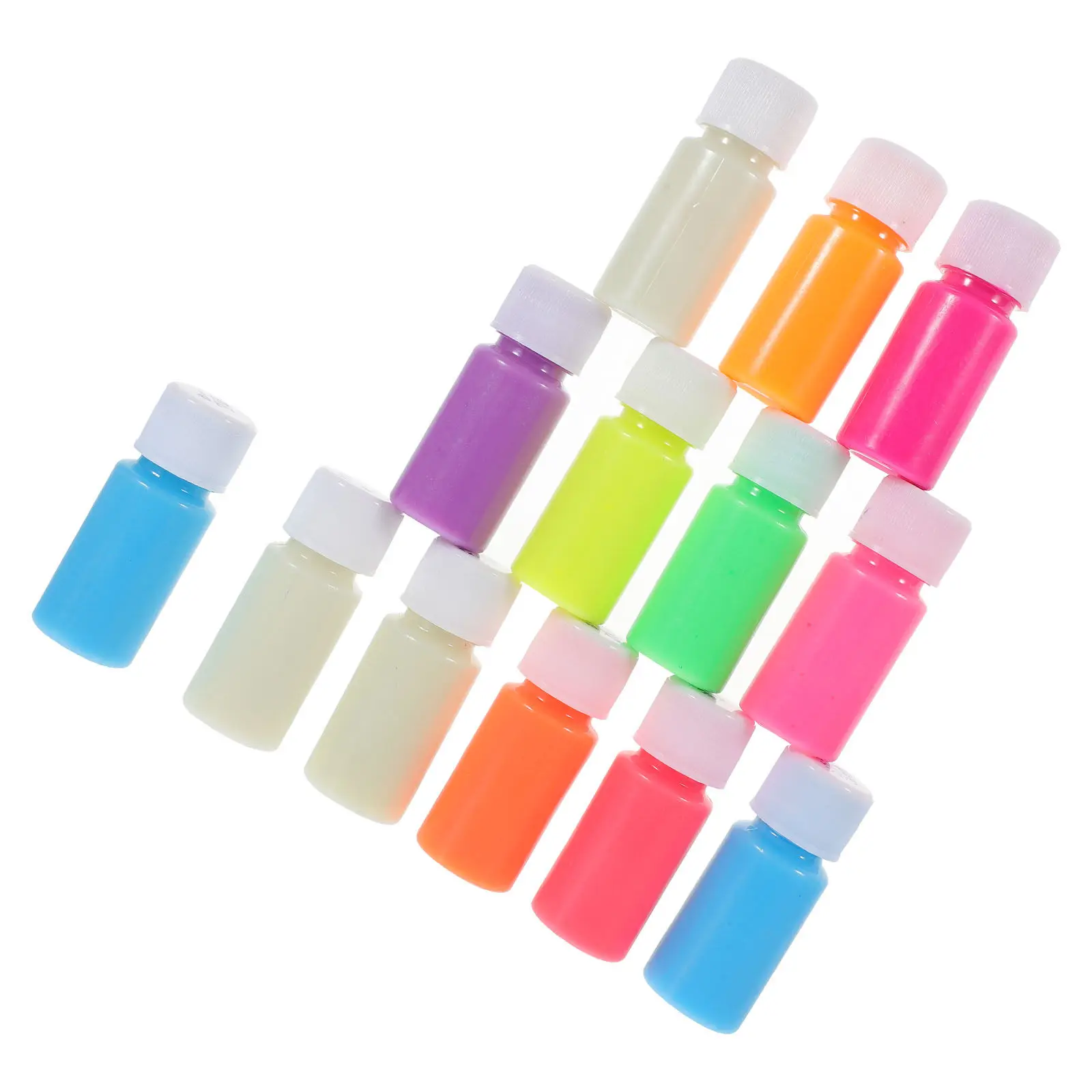 Glow-in-the-Dark Paint Set – 12 Fluorescent Creamy Colors, 20g Each, Easy Face & Body Application for Parties & Festivals