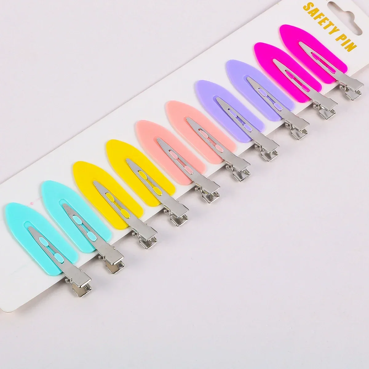 

Seamless Hair Clip One-Row Duckbill Clip Hairpin New Popular DIY Creamy Material Package Hair Accessories And Parts