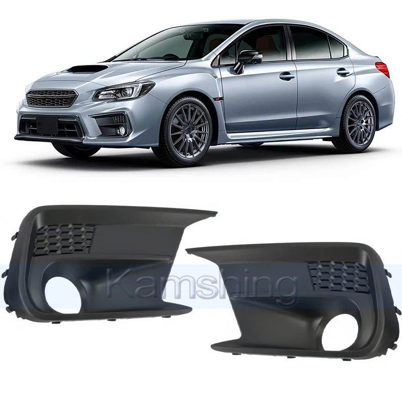 

Kamshing 1 пара переднего бампера, противотуманная фара, рамка для Subaru WRX 2018-2020, противотуманная фара, решетка, крышка противотуманной фары