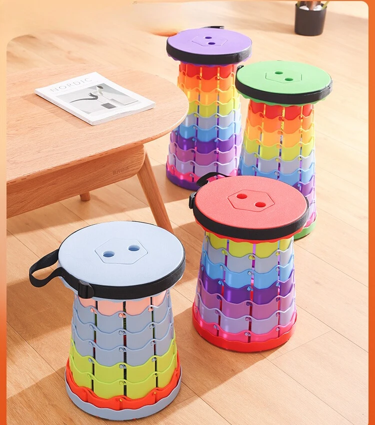 

Urban Wave Folding Stool Retractable Stool Outdoor Portable Camping Chair Adjustable Retractable Fishing Chair Lining Mazar