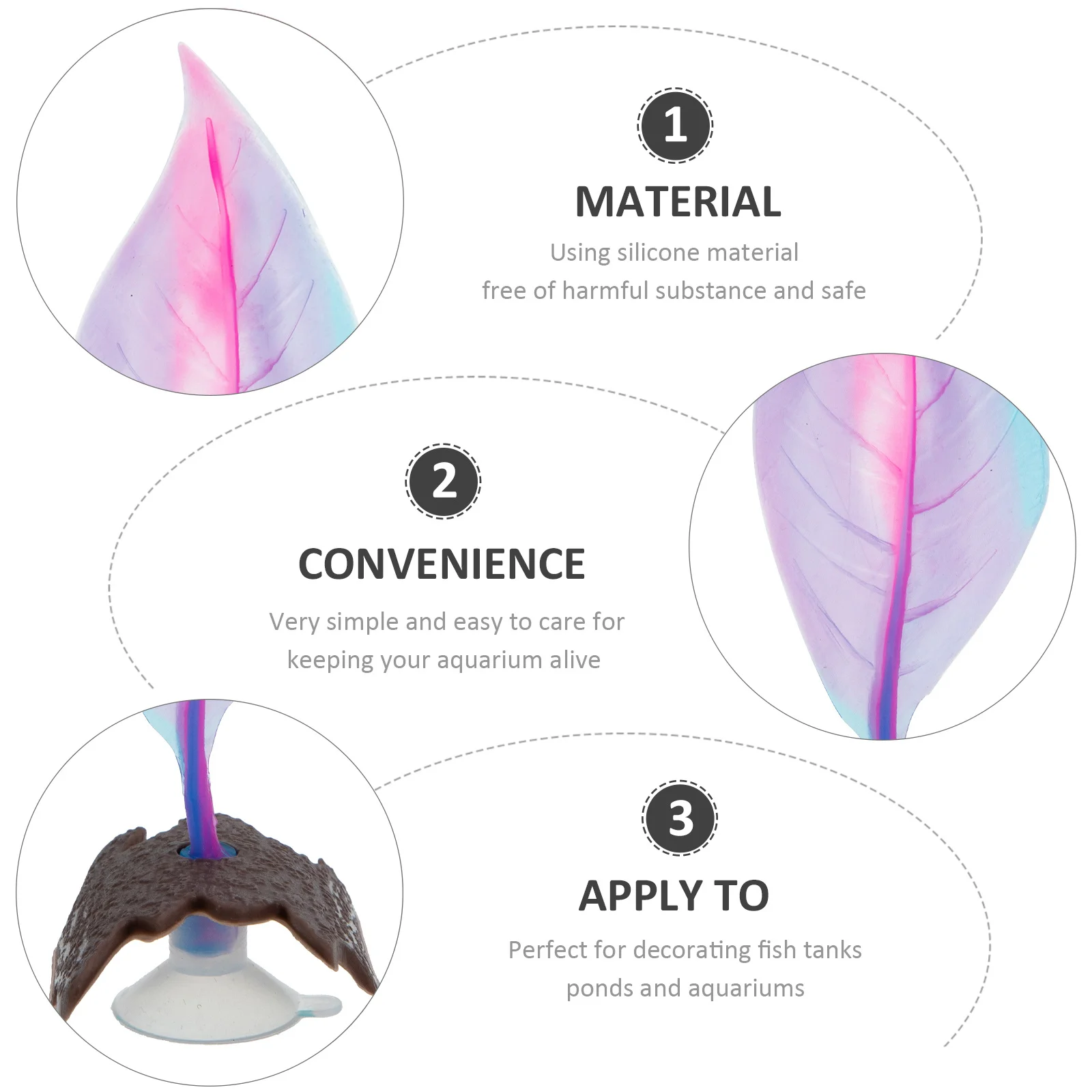 

Realistic Artificial Coral Leaf For Aquarium Suction Cup Betta Fish Hammock Bed Decor Fish Tank Leaves Simulated Aquatic Plant