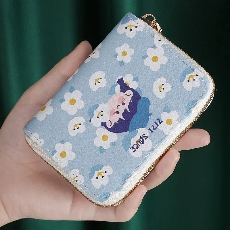 

Cartoon Wallet Women Short Cute Small Wallets Student Triple Fold Card Holder Coin Purse Ladies Wallets