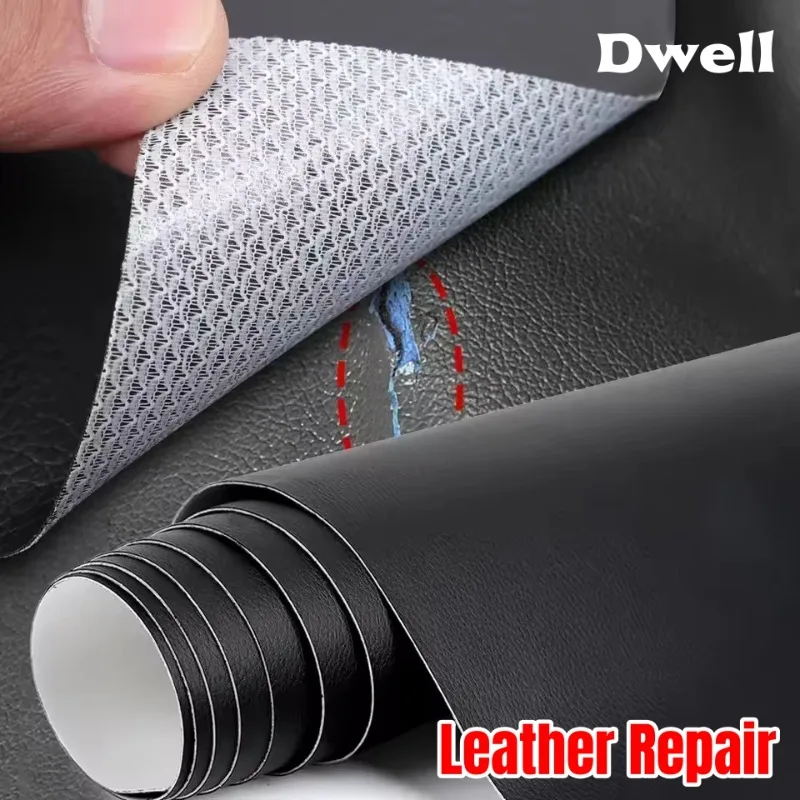 

Self Adhesive Leather for Sofa Repair Patch Furniture Chair Sticker Car Seat Bag Shoe Bed Fix Mend PU Artificial Leather Fabric