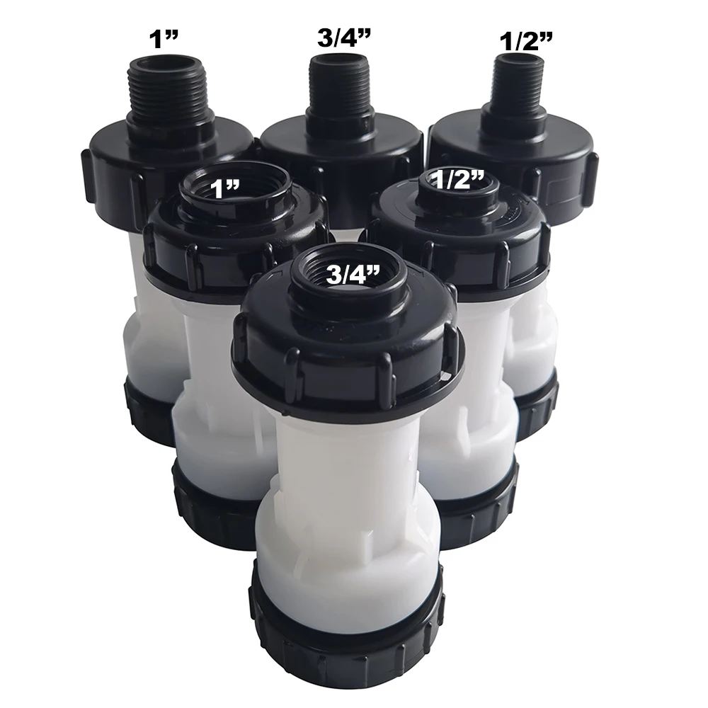 

1 Set 3Pc Extension tube IBC S60*6 Water tank outlet connector adapter Faucet connector Water pipe joint garden irrigation