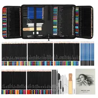 145Pcs Sketching Pencil Drawing Tool Set Oily Colored Pencils Professional Art Painting Supplies Beginner Sketching Brushes Set