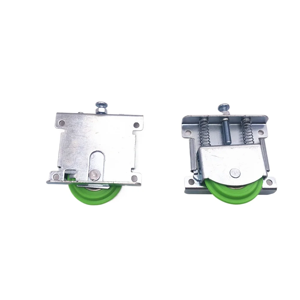 2 Pack Adjustable Sliding Door Rollers, Galvanized Bracket N
