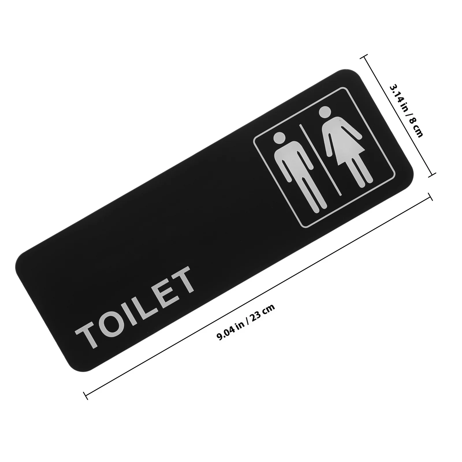 2Pcs Acrylic Restroom Signs Creative Design Men Women Door Signs Durable Bathroom Plaques Easy Install Home Business Toilet Sign