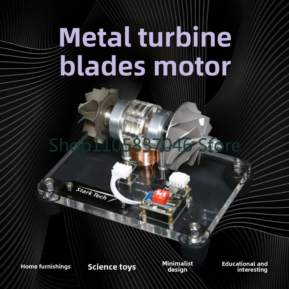 Metal turbine brushless motor model, turbocharging turbine model, aircraft engine, CNC toy, high speed