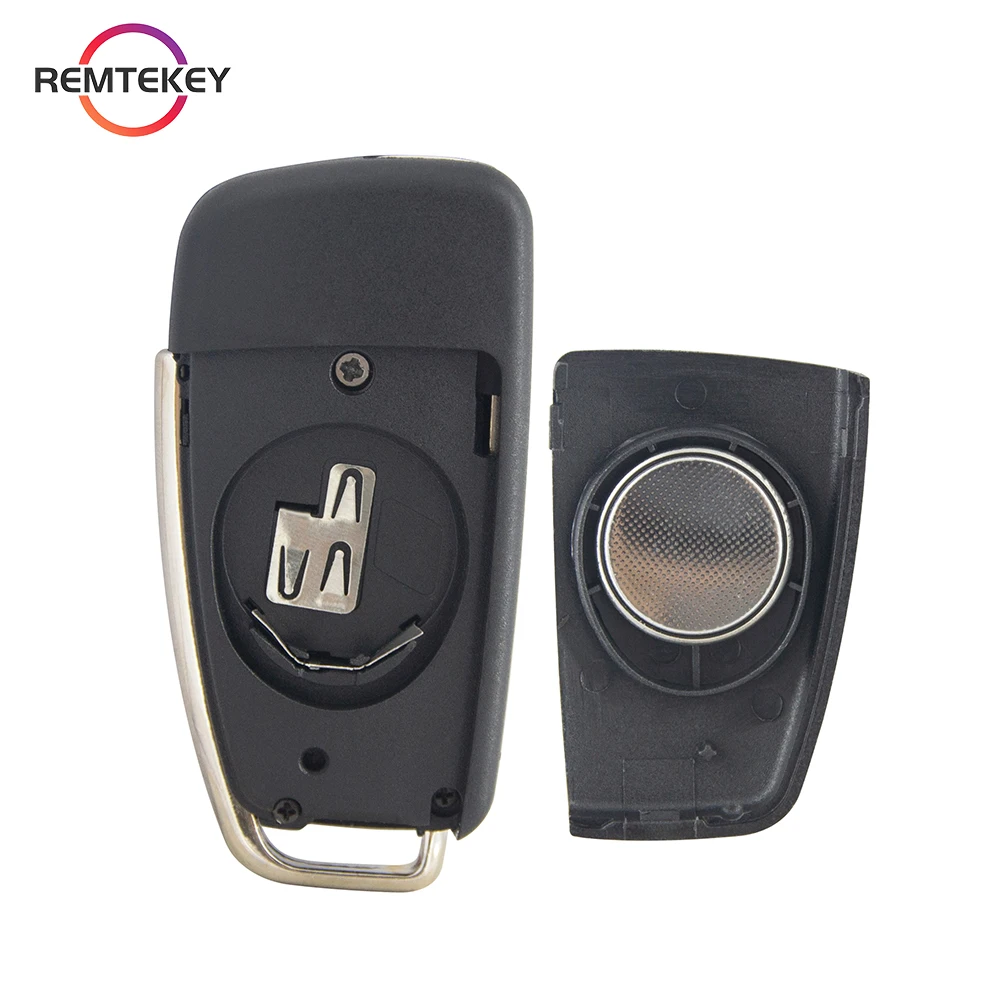 REMTEKEY Flip Remote Car Key 8P0 837 220 D for Audi A3 TT 2006 2007 2008 2009 2010 2011 2012 2013 434 Mhz ID48 HU66 3 Button