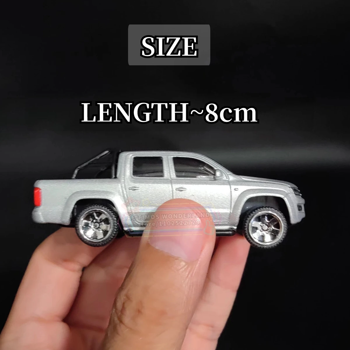 Scale 1/64 VW AMAROK Pickup Replica Metal Mini Truck Car Model Sandbox Ornament Miniature Art Diecast Figure Kid Xmas Gift Toy