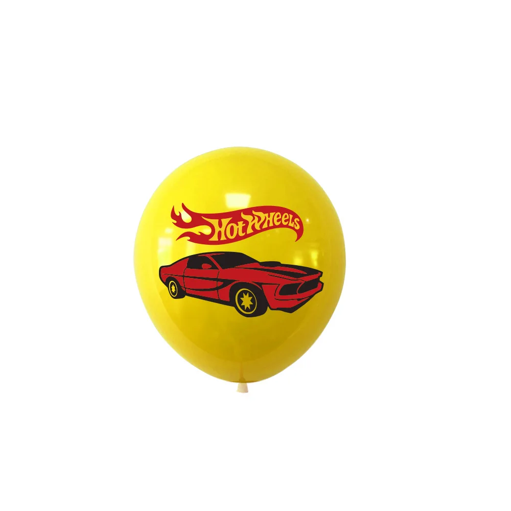 12 Inch Latex Balloon HOT WHEELS Boys\' Birthday Party Decoration Products Hot Wheels Theme Small Balloon