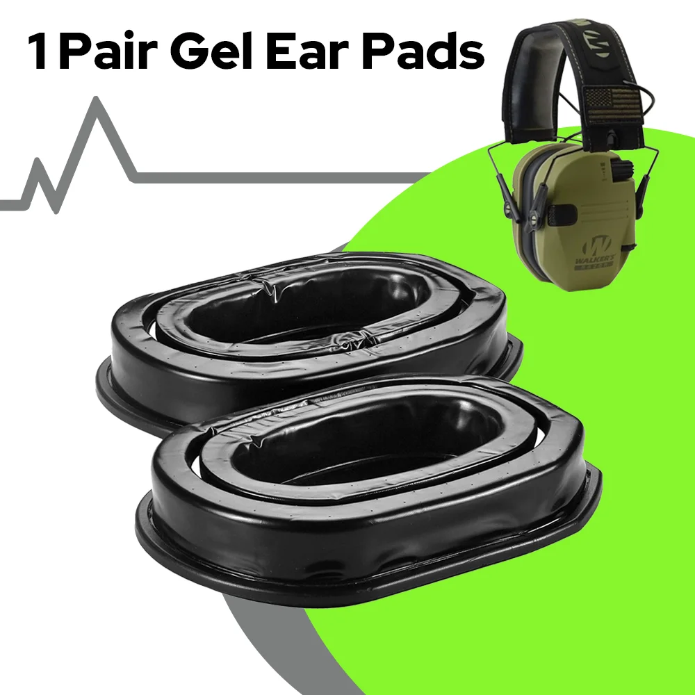 

Replacement Silicone Gel Ear Pads Cover Compatible with Walkers Razor/Howard Leight Honeywell Impact Earmuffs