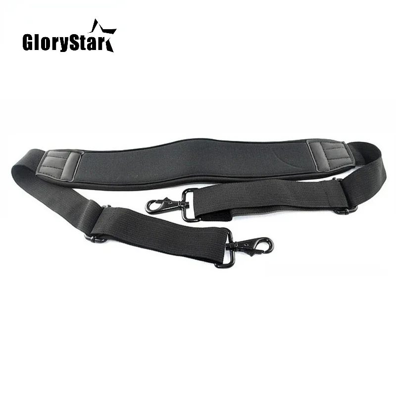 רצועת תיק כתף שחורה מתכווננת עם ווים כפול לקאנון עבור con מחשב נייד תיק מצלמה