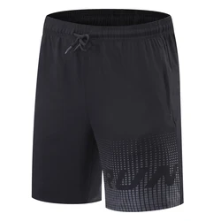 Pantaloncini da corsa stampati da uomo in Nylon da Badminton pantaloncini da Tennis sportivi ad asciugatura rapida pantaloncini da Fitness estivi da allenamento fondo da spiaggia