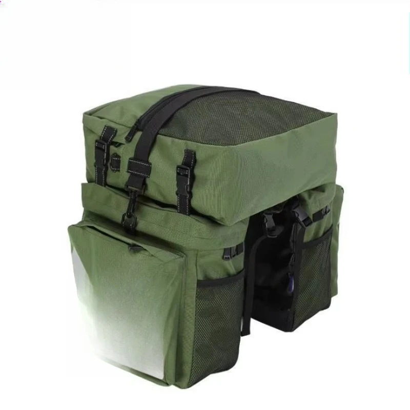 bicycle bag, seat bag, mountain bike rear frame, three-in-one cycling equipment, waterproof and wear-resistant, easy to store.