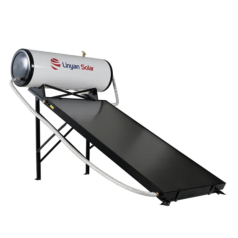 【Hot】Pressurized Stainless Steel Flat Plate Solar Hot Water Collector Calentador Solar Water Heater for Bathroom Shower Rv Outd