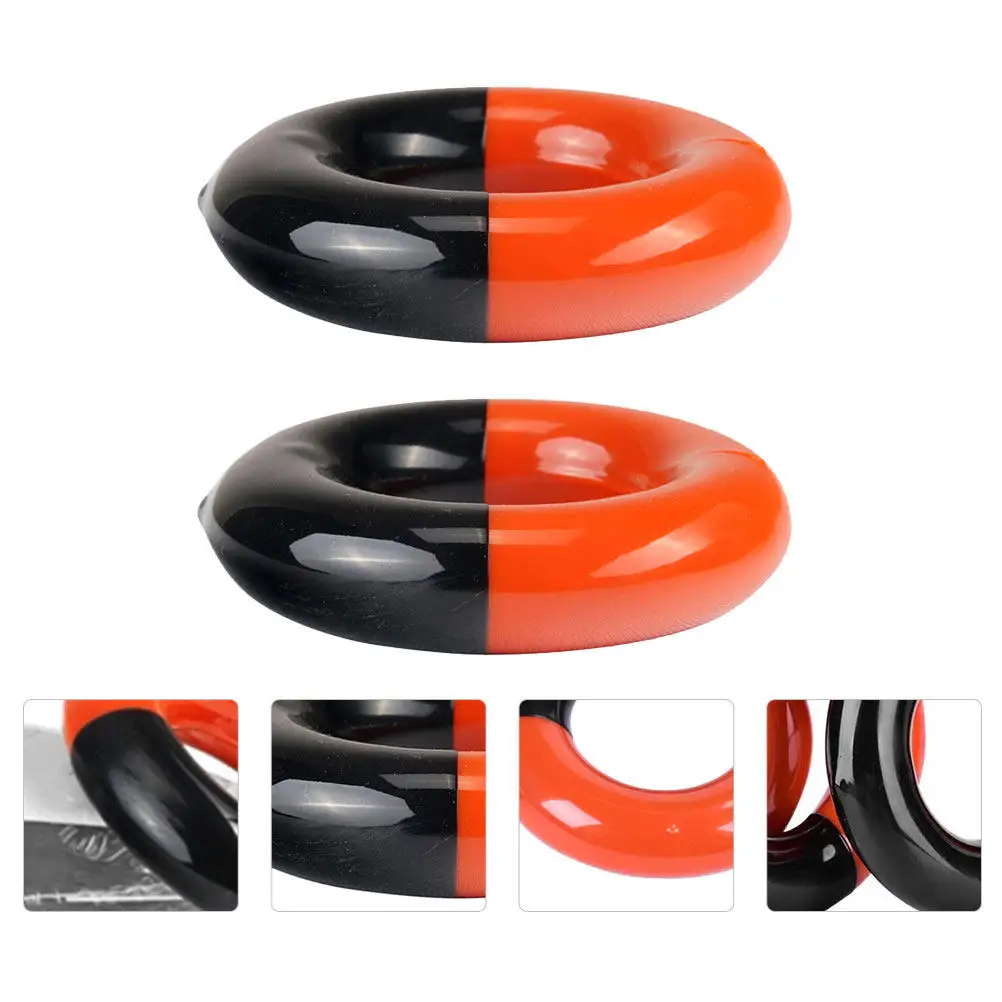 

2Pcs Golf Weighted Swing Rings Steel Rubber Golfs Club Training Aid Warm Up Practice Tool Improve Flexibility Strength Control