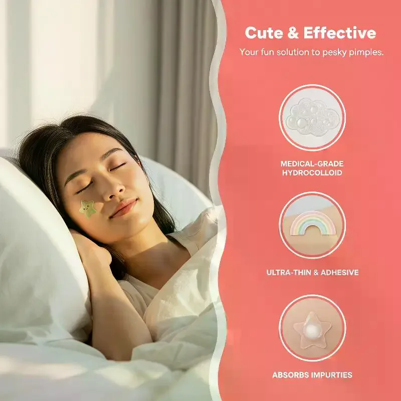20pcs Cute Cloud Shaped Sticker Invisible Cover Removal Pimple Patch Skin Care Sticker