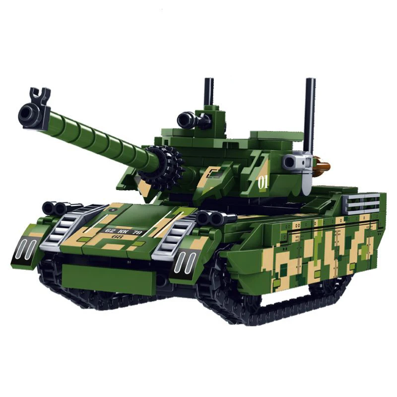 Modèles de véhicules de chars de combat militaires, figurines de soldats de l'armée, blocs de construction, jouets pour enfants, cadeau de Noël pour les garçons ﻿