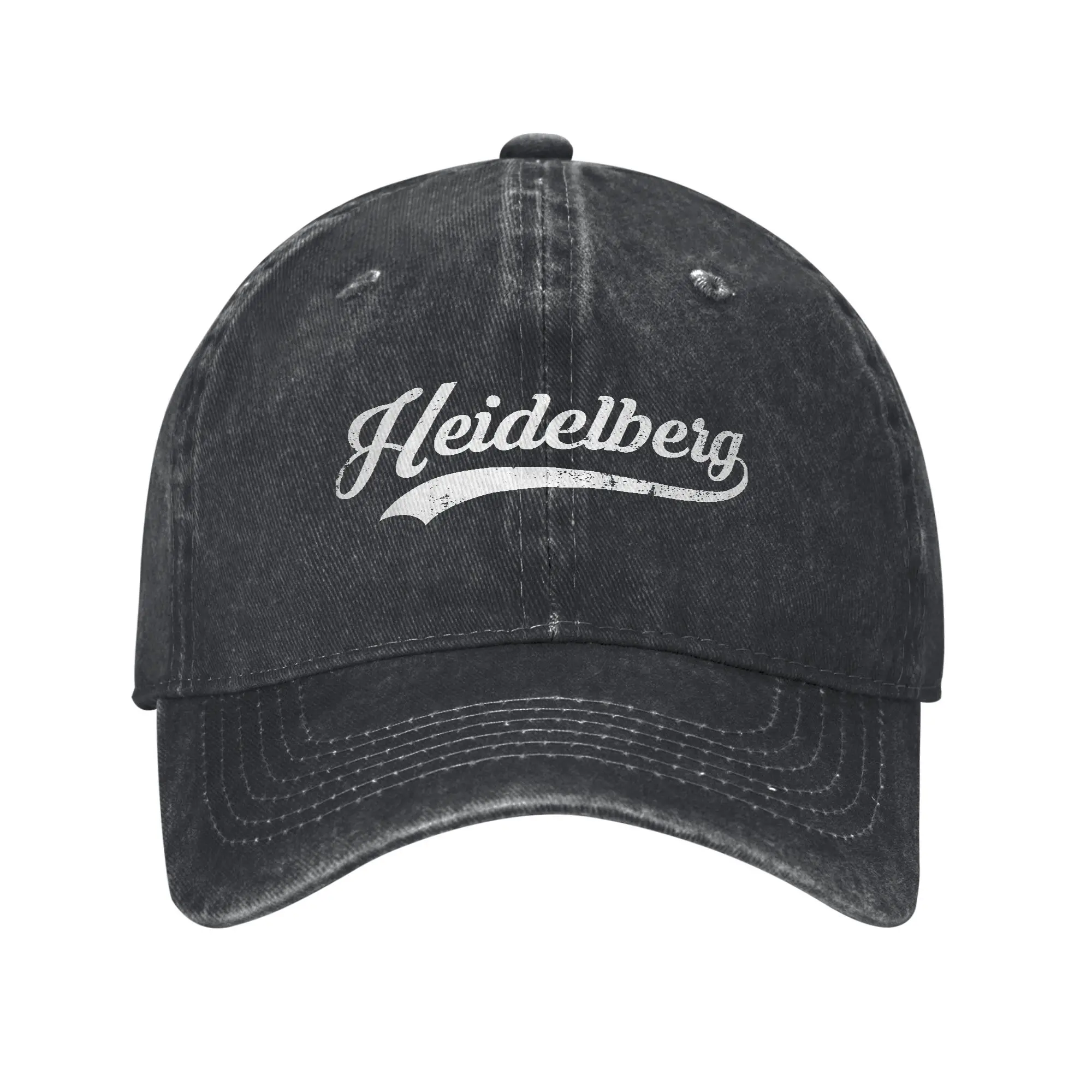 

Heidelberg City Germany Men Women Baseball Caps Deutschland Distressed Denim Washed Hats Outdoor Unstructured Soft Snapback