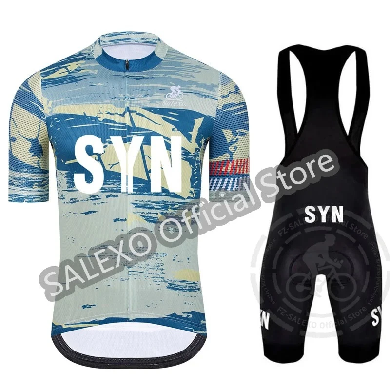

2025 SYN Cycling Jersey Set Summer Short Sleeve Cycling Clothes Men's Bicycle Shirt MTB Uniform Bike Clothing Maillot Ciclismo