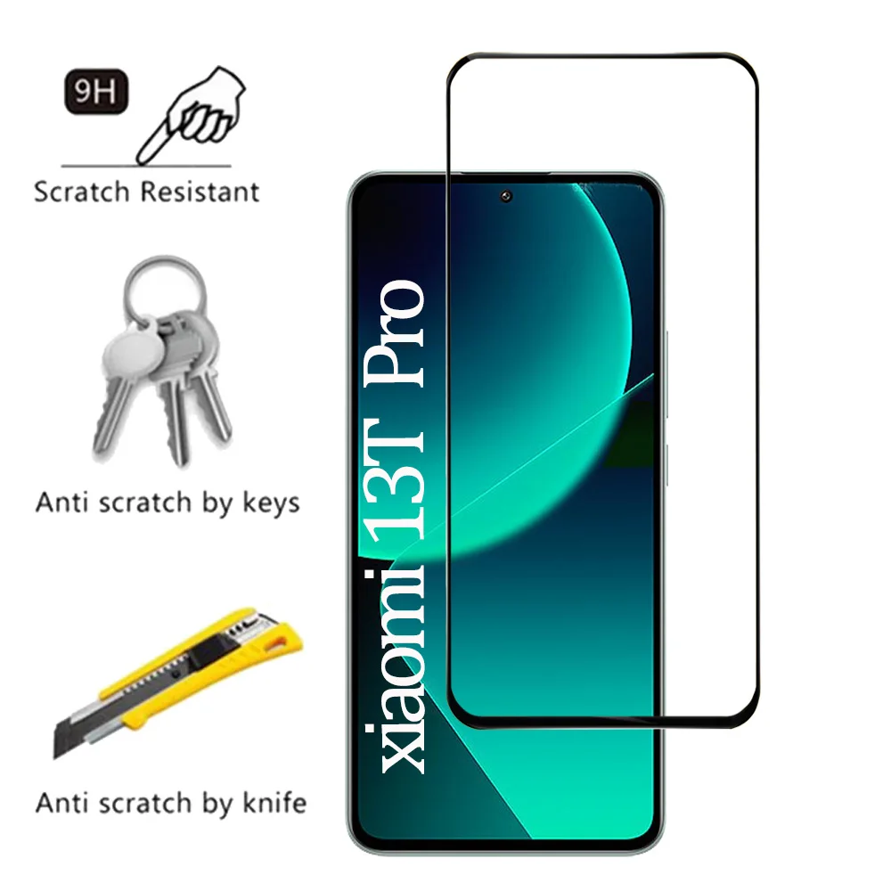 HD Vidro de Película para Xiaomi 13T Pro Protetores de tela Xiaomi Mi 13T Pro Película de vidro temperado e câmera Xiomi 13 T Pro Screen Protector