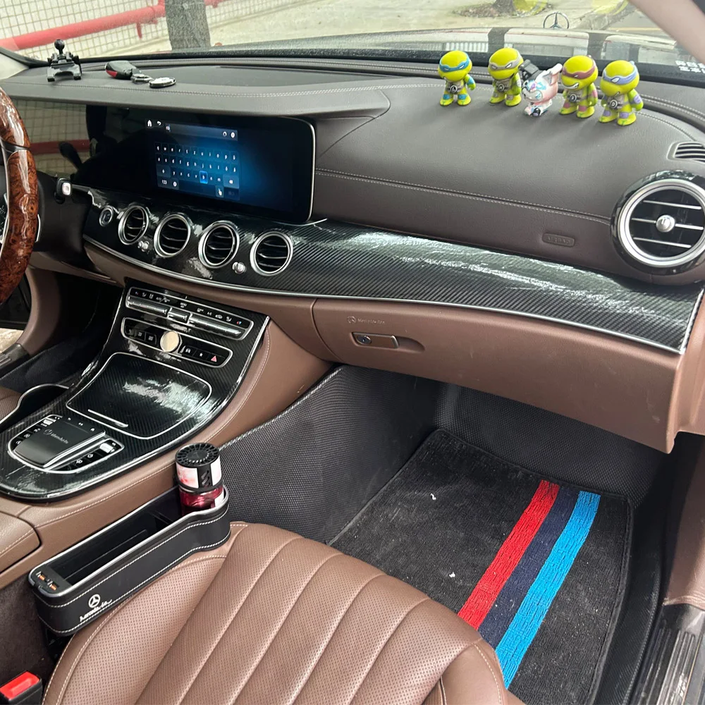 

Автомобильный Стайлинг 5D углеродное волокно салон автомобиля центральная консоль изменение цвета молдинг наклейки наклейки для Mercedes E Class W213 2016-2021