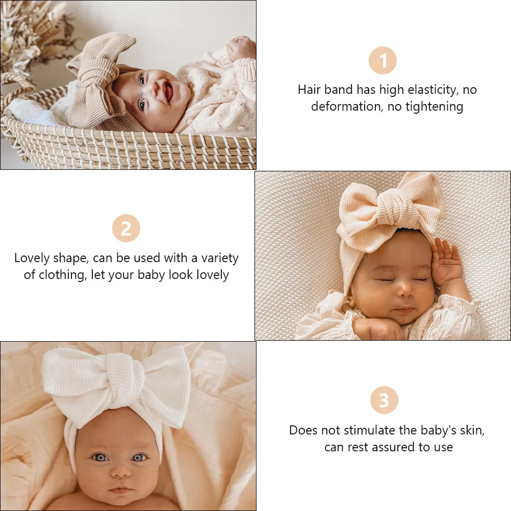 

2pcs Baby Hairband Large Butterfly Bow Headband Newborn Festival Christmas Party Infant Hair Festival Baby Headband Bow Gift