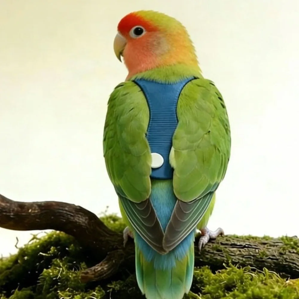Adjustable Parrot Flying Harness Cowboy Style Safety Bird Flight Suits Lightweight Anti-loss Parrot Chest Harness Travel