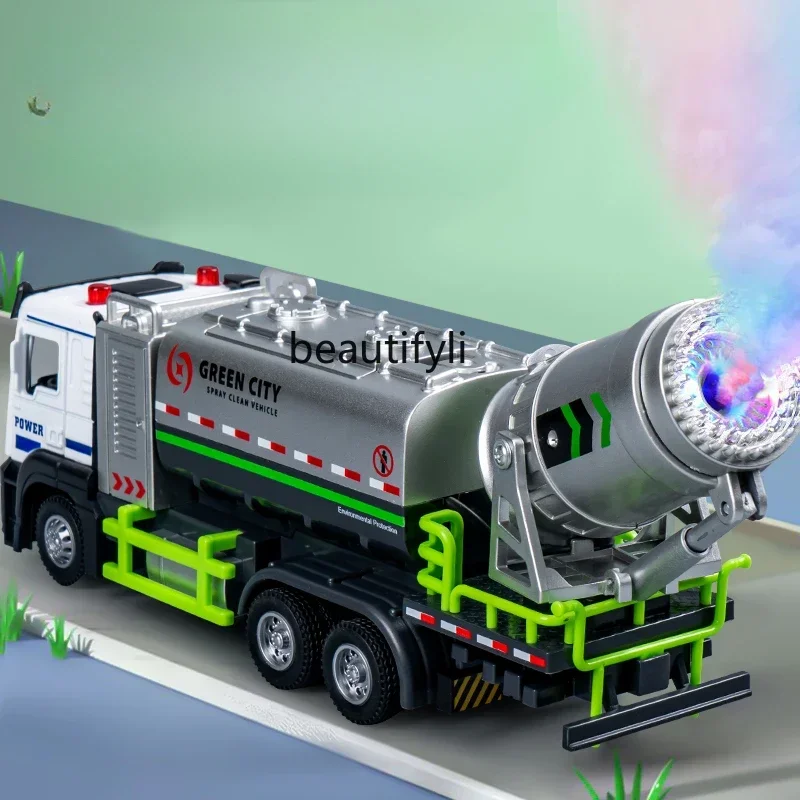 Spuitauto kinderspeelgoed sprinkler jongen oversized legering bouwwagen modelauto