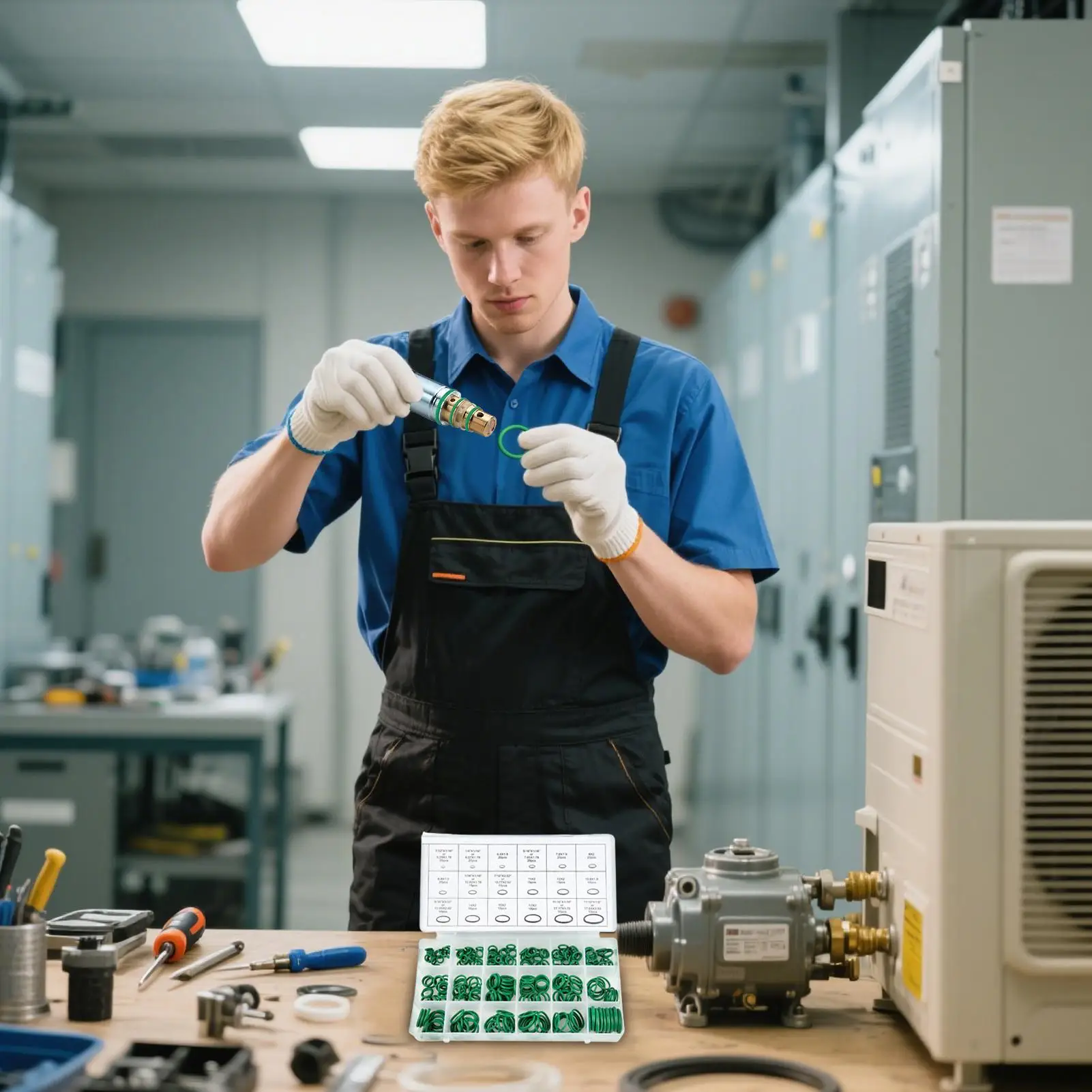 

Комплект уплотнительных колец переменного тока, резиновый комплект из 270 предметов, уплотнение компрессора для HVAC, вакуумный автомобильный инвертор, кондиционер, двигатель, аэрограф, дом