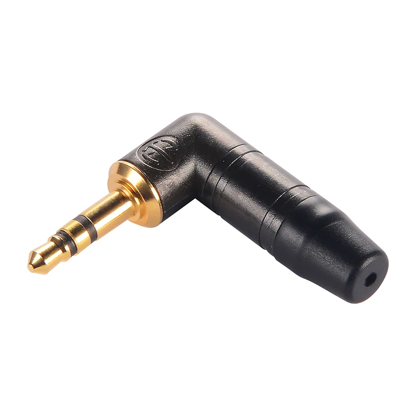 1-20 sztuk NTP3RC-B pozłacane 3.5mm małe trzyrdzeniowe stereofoniczne wygięte wtyczki lutowane gniazdo mikrofon audio adapter kabla słuchawkowego