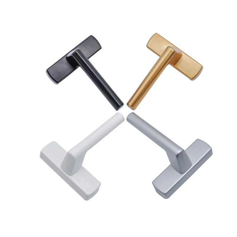 Double Shift Fork Aluminium Alloy Plastic Steel Sliding Door Handle Glass Window Drive Knob Bathroom Balcony Pull Hardware