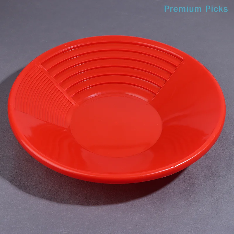 Plastic Gold Pan With Riffle Design Ergonomic Gold Panning Tool For Gold Mining Metal Detect Outdoor Wash Gold Panning Equipment