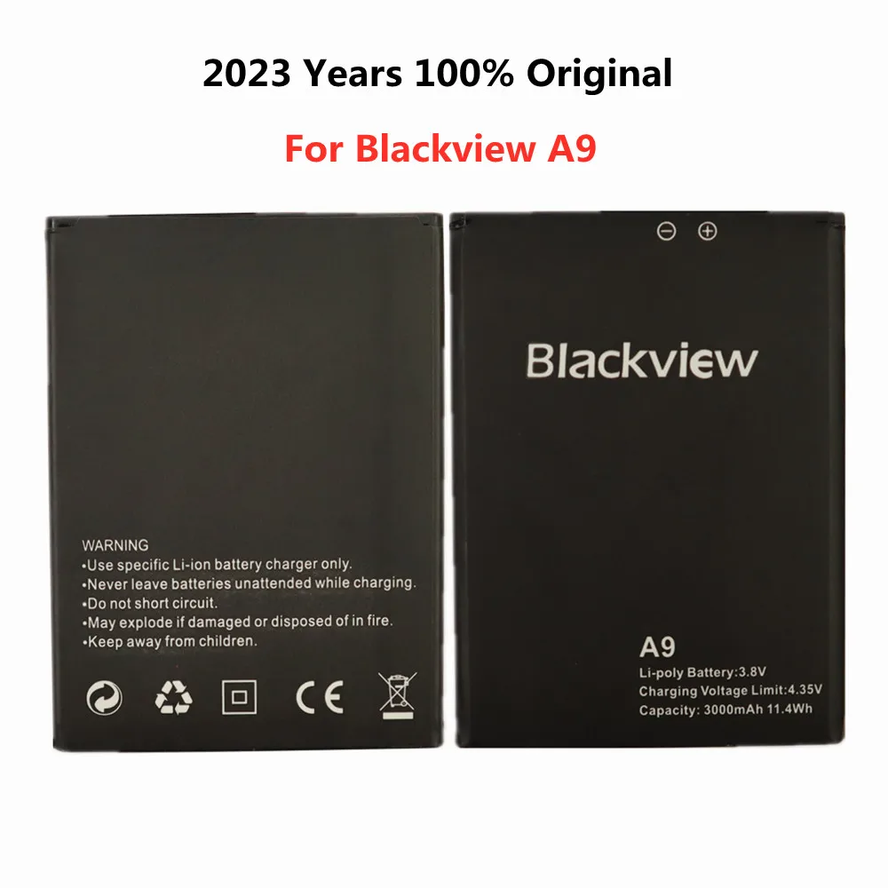 2023 New 100% Original Battery For Blackview A5 A7 A7 A8 A8 MAX A20 A9 E7 / E7S BV2000 BV2000S BV4000 Pro BV5000 Phone Batteries