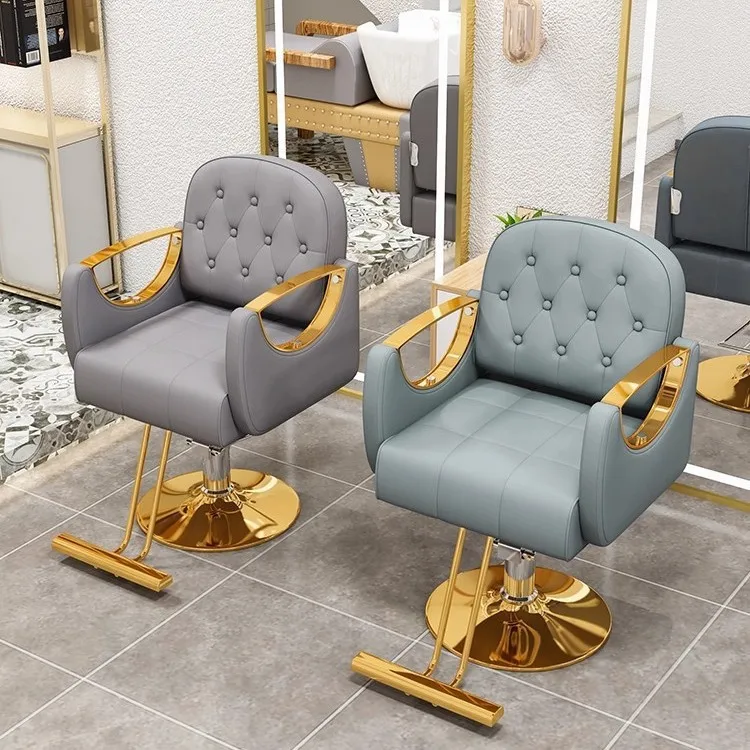 Barbershop hair cutting chair, hair salon hairdressing chair, liftable rotating barber chair, modern salon perming and dyeing In