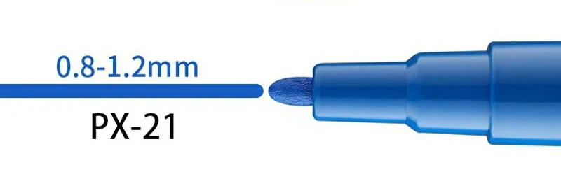 1 stücke Japan UNI Farbe Marker PX-21 Farbe Öl-basierte Permanent 0,8-1,2mm Reifen Ausbesserung Malerei wasserdichte Graffiti Kunst Liefert – Detail 6