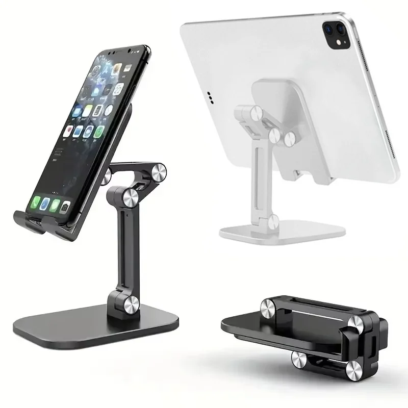 

Трехсекционный складной настольный держатель для мобильного телефона, настольный кронштейн для планшета, регулируемая подставка для мобильного телефона для iPhone Xiaomi iPad Tablet