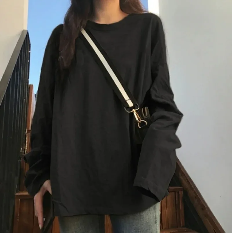 

Base shirt for women in autumn 2025 New style clothing stylish interior solid color student long sleeved T-shirt women's fashion